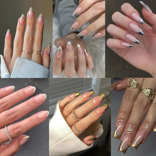 8 Blatt French Spitze Nail Art Sticker Aufkleber 3D Selbst French Spitze Linie Sticker - 5 - Bild 6 von 7