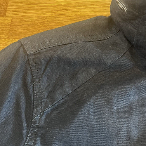 £185+ G-STAR MENS MEDIUM BLACK CHEVRON RAW DENIM WEAVE ZIP UP BOMBER JACKET R1 - Picture 16 of 24