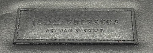 "John Varvatos Gafas Artesanales Cuero Negro Vacío Caja de Presentación 9.1/4""" - Imagen 7 de 15