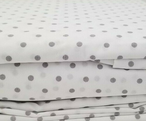 4-teiliges Tommy Hilfiger Weiß & Grau Punkte Queen Bettwäsche Set Neu in Verpackung - Bild 9 von 11