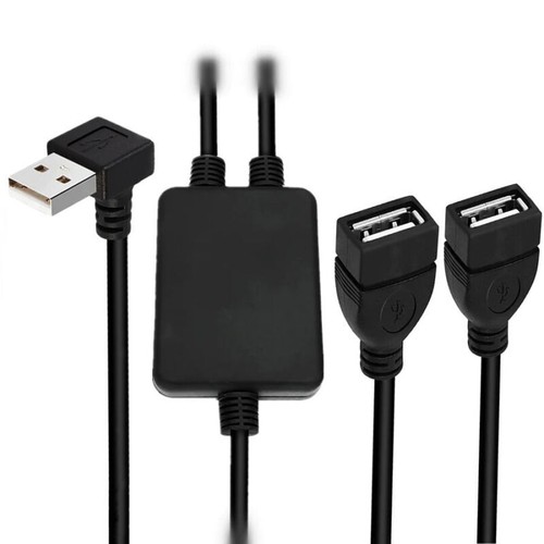 USB 2.0 A Male to Dual Female Extension Data Charging Cable Y Splitter 1m - 第 5/6 張圖片