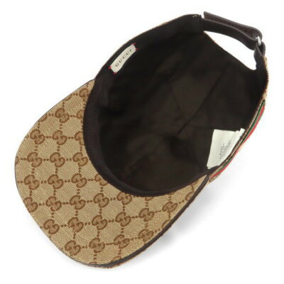 GUCCI Baseball Cap Original GG Canvas Web Detail Monogram GUCCI Baseball Cap Original GG Canvas Web Detail Monogram