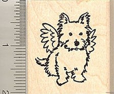 Bernese Mountain Dog rubber stamp E8603 wood mounted