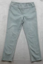 Múltiples Women’s Jeans Pull On Green Skinny Size 14