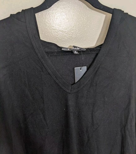 Lulus Top lässig süß schwarz Kapuze Strick kuschelig Stretch Oversize Small - Bild 8 von 11