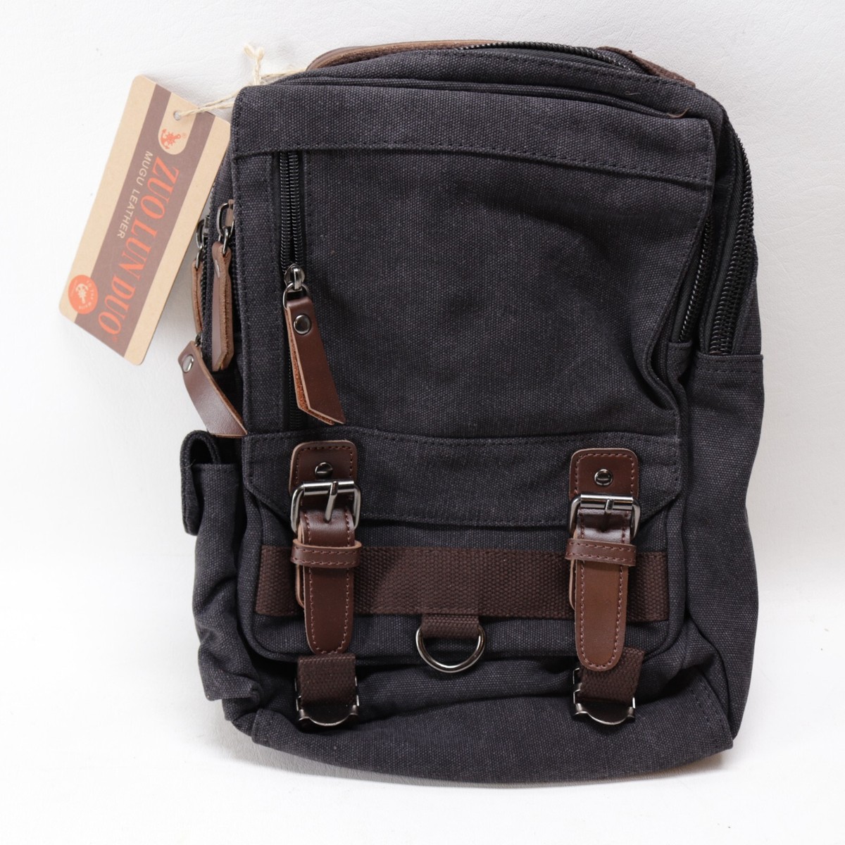 Zuo Lun Duo Sling Pack Crossbody Bag Canvas Shoulder Backpack