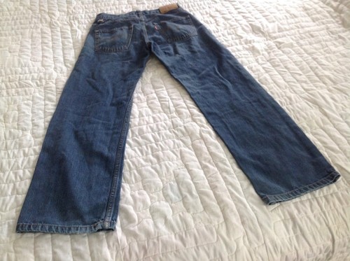 Levis 550 Relaxed Boys 14 Reg W27 x L27 Washed BLUE Jeans - Picture 4 of 7