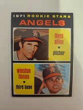 1971 TOPPS ANGELS ROOKIE STARS LLOYD ALLEN/WINSTON LIENAS #152 EX/MT