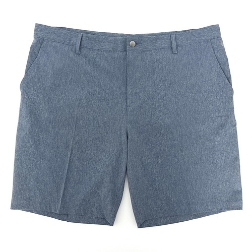 Adidas Mens Crosshatch Stretch Golf Shorts Greyish Blue Size 40 - Picture 2 of 7