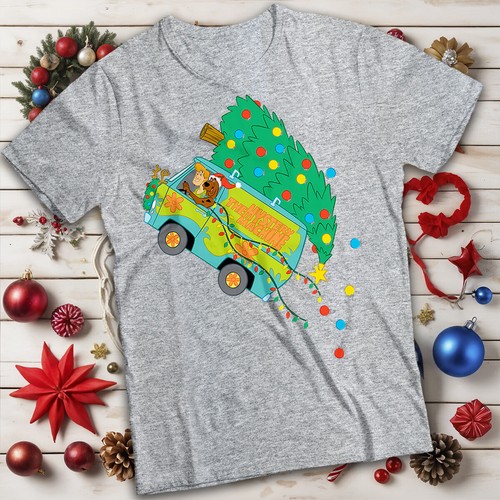 Ugly Herren und Damen Scooby Doo Mystery Machine Weihnachten T-Shirt Tee #MC - Bild 18 von 20