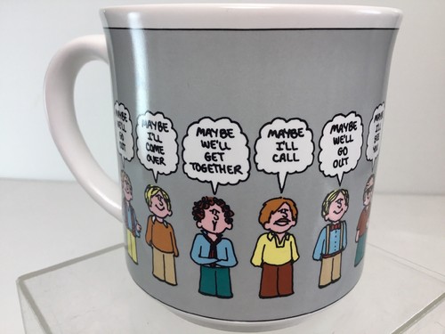 Vintage 12oz CATHY GUISEWITE - Searching For Mr Right - MUG Hot Tea Cup - Picture 3 of 7