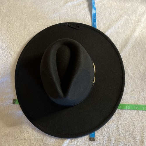 Rue21 Damen Einheitsgröße Cowgirl Hut schwarz goldener Gürtel Stil Polyester leichter Spaß - Bild 3 von 10