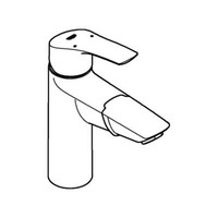 Grohe Eh-Wt-Batterie Eurosmart 23976_3 M-Size Azb. Auslauf Po-Ablaufgrt. Chrom