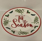 Royal Norfolk China Tis The Season Christmas Holiday Side Salad Dessert Plate