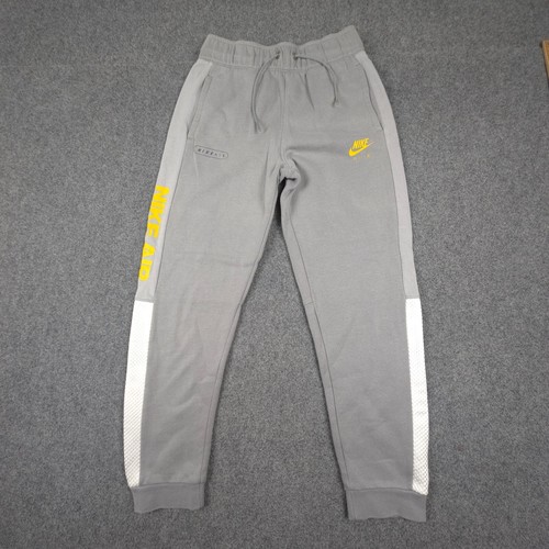 Nike Track Pants kids LARGE Grey Activewear fleece sweat Jogger cotton Size L