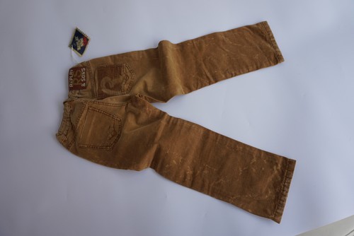 Replay & Sons Kids Jeans Pants Size 4 Stretch Used Stonewashed Camel New - Picture 3 of 8