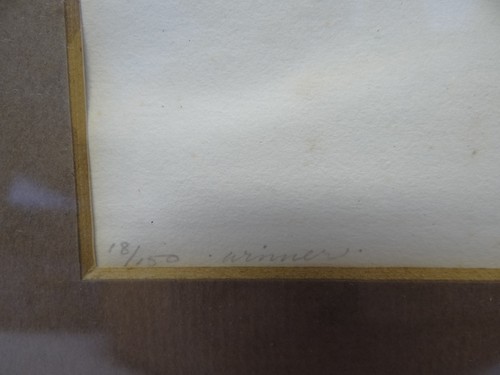 Vintage Limited Edition Signed Paul Phifer Winner 18/150 Block Print Engraving - Picture 4 of 12