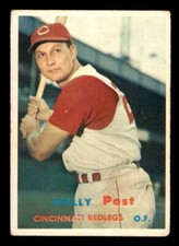 1957 Topps Baseball #157 Wally Post VG *h1