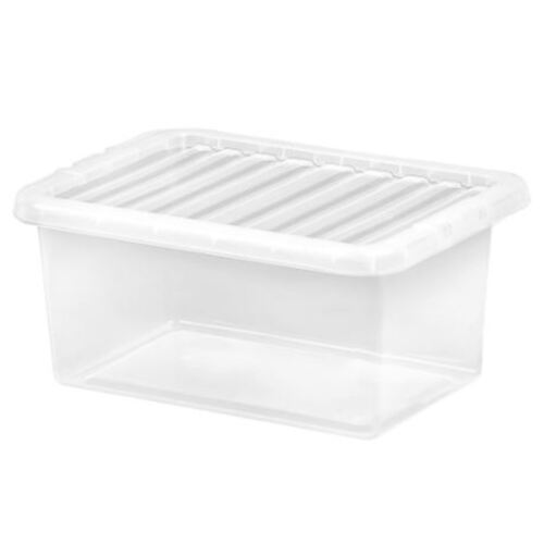 11 Litre Wham Crystal Storage Box With Lid 10 Pack - Picture 4 of 4