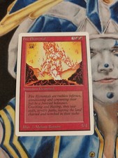 Fire Elemental MTG Unlimited Uncommon Red Creature Slightly Played x1 GG1
