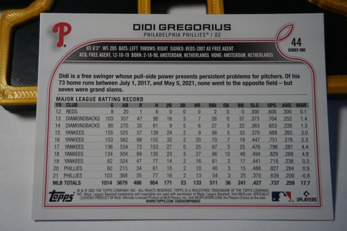 2022 Topps Series 1 Baseball - Base Set 1-250 *YOU PICK* - Picture 85 of 298