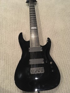 esp 8 string guitar fm 408 ltd djent ebay