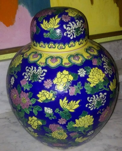IMPERIAL ROSE Medaillon Ginger Jar Polychrome Mid Late 20th Chinoiserie💕 - Bild 13 von 14