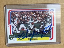 1980 Fleer Team Action Bruce Harper #37 Autographed Card New York Jets