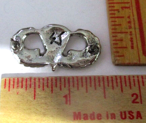 Fallschirmjäger Pin Airborne Wings Sammlerstück alt Militär Soldat Uniform Pinback - Bild 3 von 3