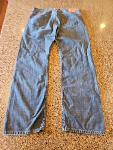 Levi's 569 Blue Jeans Dark Wash Loose Straight Mens 34x34(31) - Picture 12 of 14