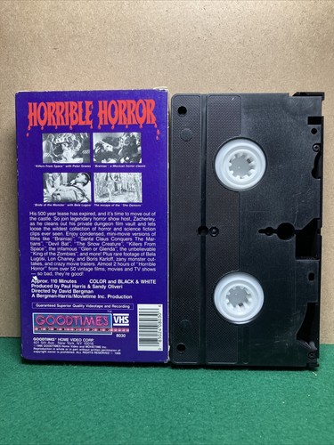 Horrible Horror Hosted By Zacherley (VHS, 1986) - Picture 2 of 2
