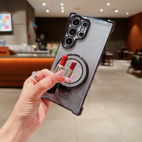 Gradient Sequins Holder Phone Case For Samsung S24 S23 Ultra A55 A35 A54 A34 A25 - Picture 2 of 19