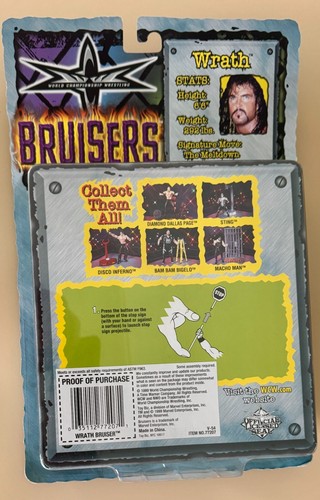 1999 Toy Biz WCW Bruisers WRATH Action Figure MOC - Picture 6 of 6
