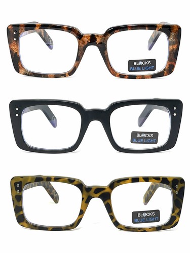 Moda Profesional Computadora Marco Rectangular Luz Azul Bloqueo Gafas de Sol UV - Imagen 4 de 14