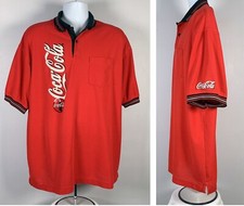 Vintage 1990s Coca-Cola Coke Polo Shirt Men  s XL Red Pocket Work Uniform USA