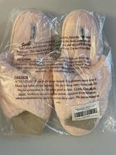 Splendid Soft Faux Fur Crisscross Pink Slippers M/L US 8-11 NWT Factory Sealed