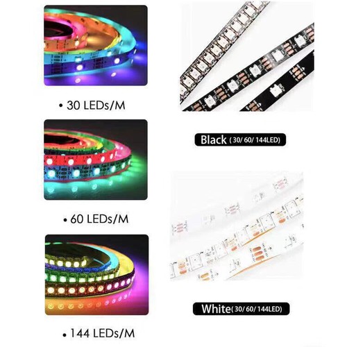 WS2812B LED Strip Light 5050 RGB 30/60/144LEDs/M IC Individual Addressable DC 5V - Picture 10 of 18