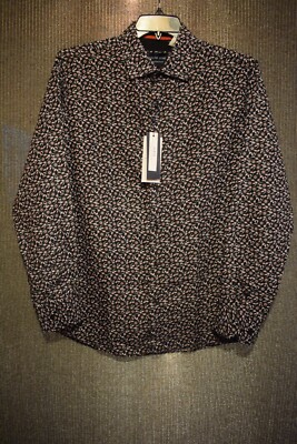 Silver Stone GEO Collection LS Full Button Men's Shirt-XL Silver Stone GEO Collection LS Full Button Men's Shirt-XL