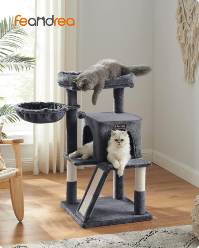 Feandrea Cat Tree, Small Cat Tower with Widened Perch for Large Cats Indoor, Kit - Picture 2 of 12