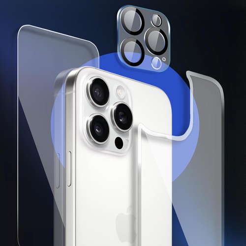 Front+Back+Lens Screen Protector For Apple iPhone 16 15 14 13 12 Pro Max Mini - 第 5/5 張圖片