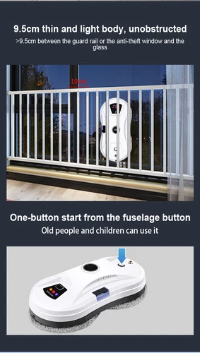 Intelligent Window Cleaner Robot With Automatic Water Spray Remote Control Wash - Picture 7 of 24