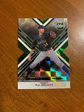 T.J. Zeuch 2016 Elite Extra Status Green Die Cut #21 Reds Blue Jays Pitt /49