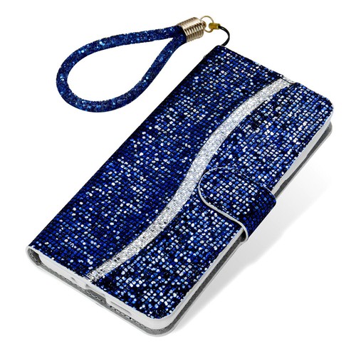 Funda tipo billetera de cuero brillante con ranuras para tarjetas abatibles para Samsung Galaxy S25 S24 S23 S22 S21 - Imagen 27 de 57