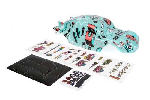 Carrocería Personalizada Graffiti Azul Buggy para ARRMA BIGROCK BLX 1/10 RC Camión Coche - Imagen 4 de 14