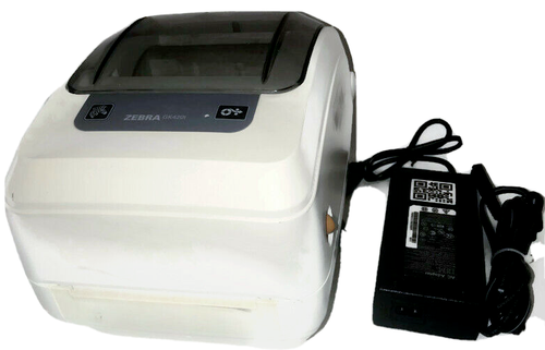 Zebra GK420t USB Ethernet Thermal Shipping Label Printer GK4H-102210 RJ45 LAN - Bild 2 von 6
