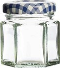 Kilner Vintage Hexagonal Twist Top Glass Jar Storage Container 48ml Transparent