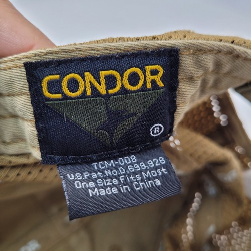Condor Unisex Adult Camo Patch Trucker's Cap Hat Hook & Loop Multicolor OSFM - Picture 9 of 10
