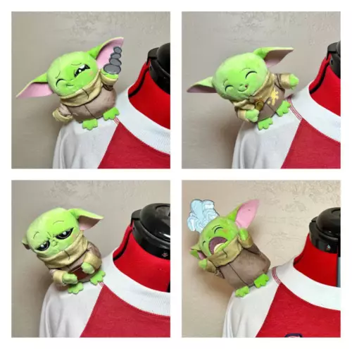 Disney Grogu Baby Yoda Custom Magnetic Shoulder Pal Plush Star Wars Mandalorian