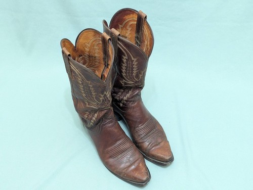 1883 By Lucchese N154754 Mad Dog Snip Toe Leather Cowboy Western Boots 8.5 D - Picture 6 of 14