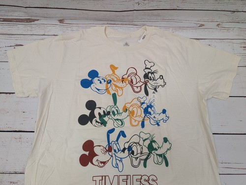 Disney Parks Unisex Adult XL Mickey Goofy Donald Timeless T Shirt NWT Fab Four - Picture 12 of 15